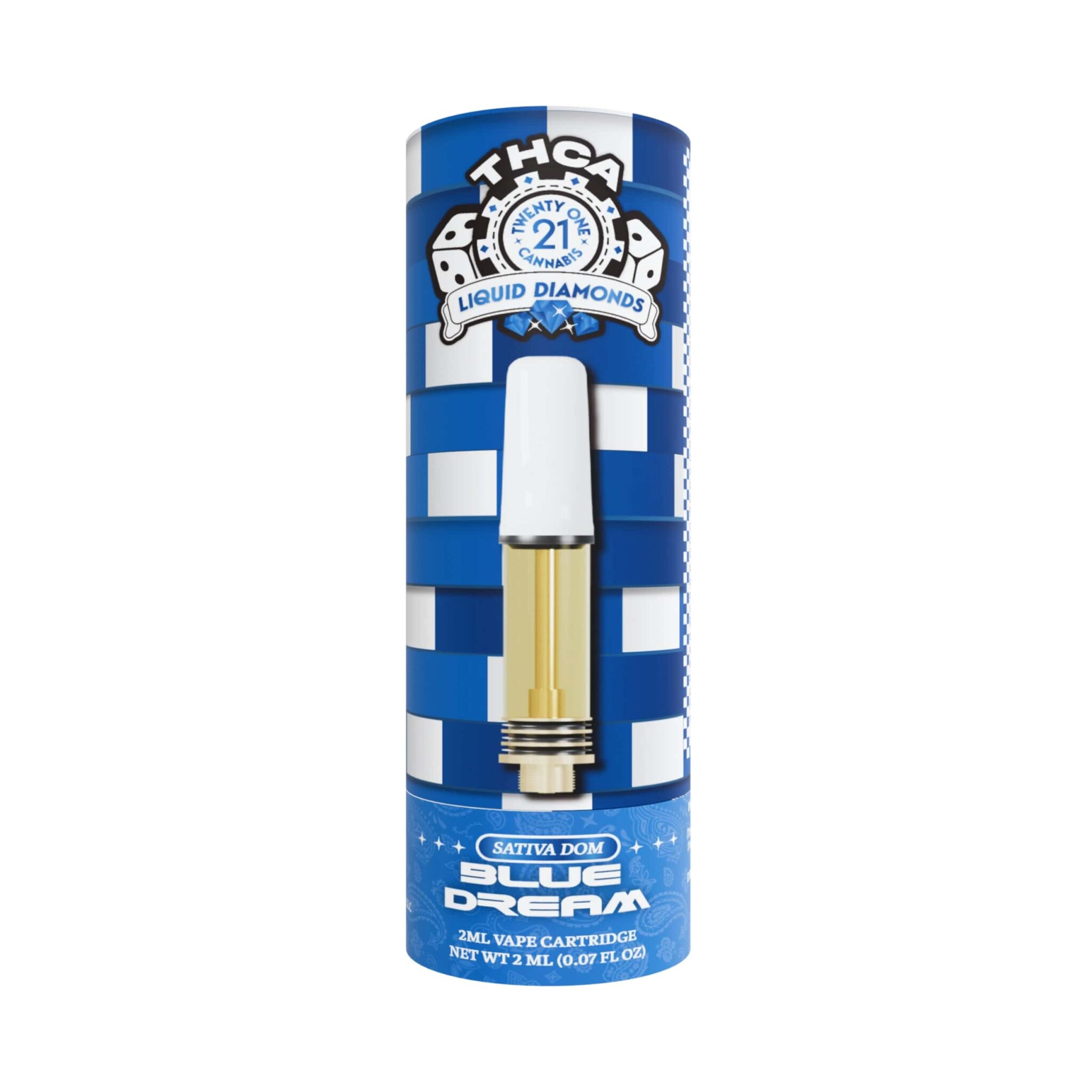 Twenty One Cannabis THCA Cartridge Blue Dream 2ml Dr Ganja