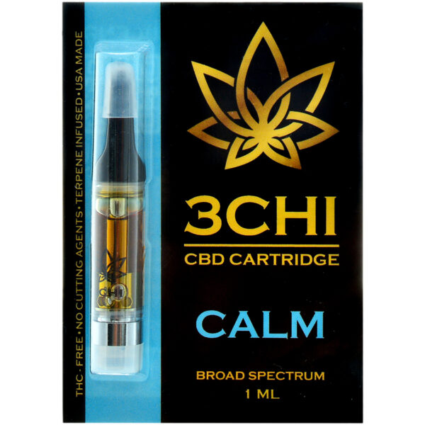 3Chi CBD Vape Cartridge Calm With Zero Cutting Agents