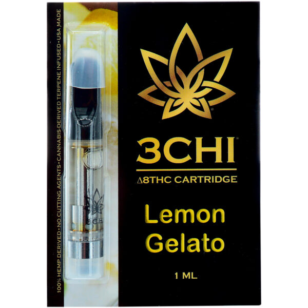 3chi Delta 8 Vape Cartridge Lemon Gelato 1ml Drganja 