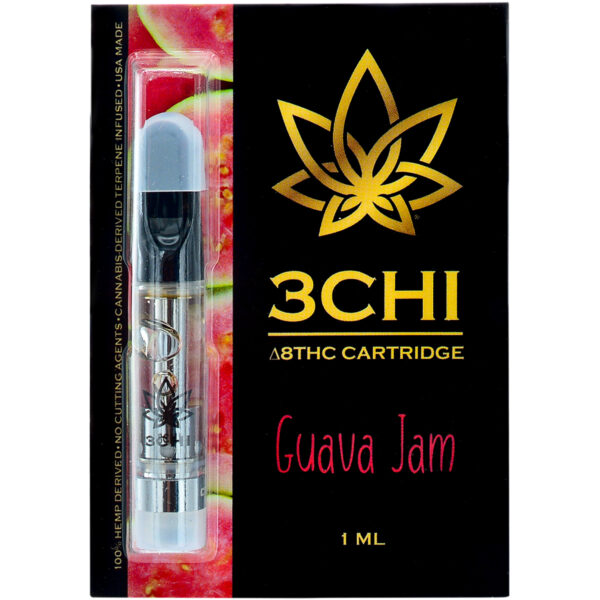 3Chi Delta 8 Vape Cartridge Guava Jam 1ml - Dr.Ganja