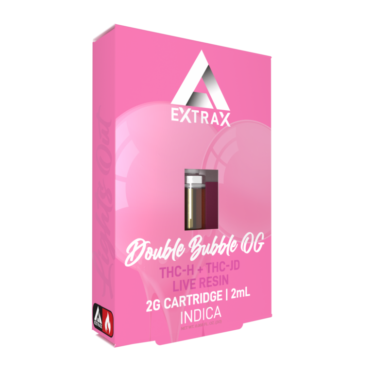 Delta Extrax Lights Out Vape Cartridge Double Bubble 2g - Dr.Ganja