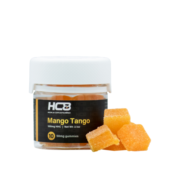 Highly Concentr8ed HHC Gummies Mango Tango 500mg 10ct
