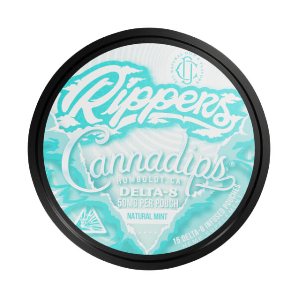 Cannadips Rippers Delta 8 Pouches Mint 750mg 15ct