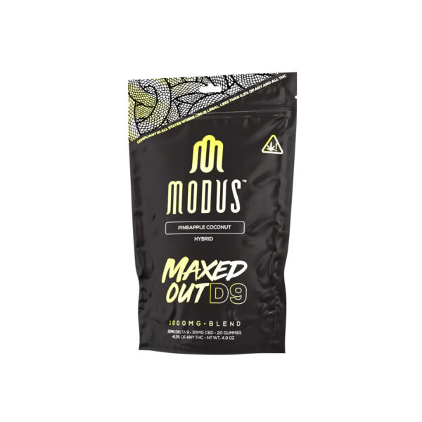 Modus Maxed Out Delta 9 & CBD Gummies Pineapple Coconut 1000mg 20ct