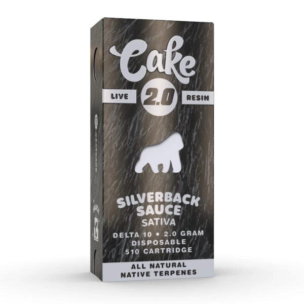 Cake Delta 10 Animal Blend Vape Cartridge Silverback Sauce 2g