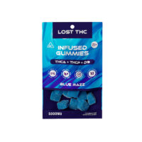 Lost THC Infused Gummies Blue Razz 5000mg 10ct