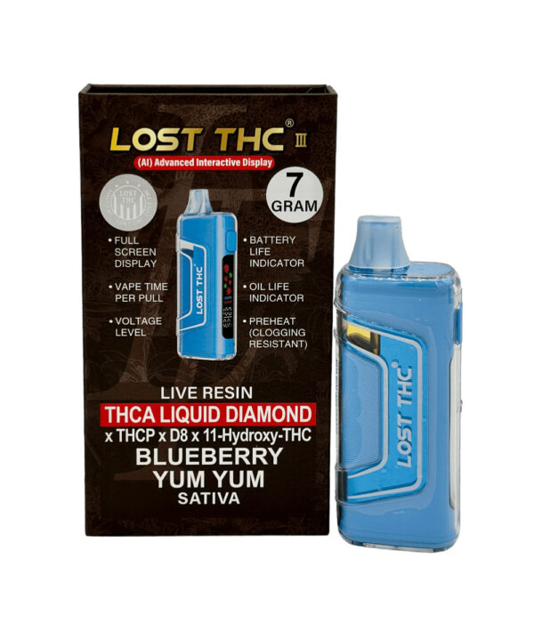 Lost THC V3 Liquid Diamonds Live Resin Disposable 7g