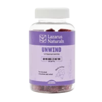 Lazarus Naturals Full Spectrum CBD & THC Unwind Gummies Black Currant 2080mg 40ct