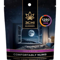 3Chi True Strains Comfortably Numb Gummies 1280mg 20ct